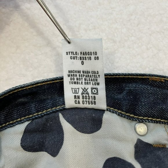 Lucky Brand Size 6/28 Tall Blue Victory Madeline Boot Cut Denim Jeans USA Made - Picture 15 of 15